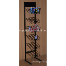 Metal Floor Standing Drinks Display Rack (PHY1057F)